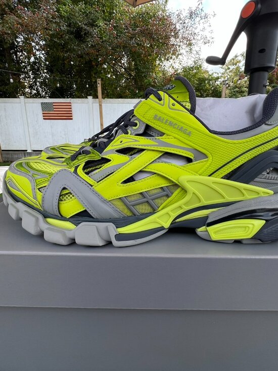 Balenciaga Men’s Track 2 Metallic Caged Trainer Sneakers Size 11E main image 12